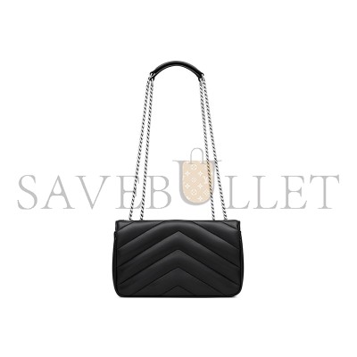 YSL LOULOU SMALL IN MATELASSÉ LAMBSKIN 801437AAE4Y1000 (24*14*6cm)